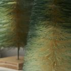 Decorative Bottlebrush Tree Objects (Set of 3) - Green Ombre