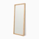 Cantilever Textured Wood Floor Mirror