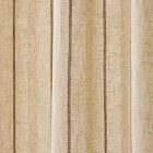 Cotton Linen Striped Shower Curtain
