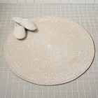 Organic Space-Dyed Round Bath Mat