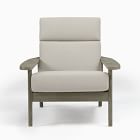 Mid-Century Outdoor High-Back Lounge Chair