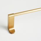 Contour Curtain Rod - Antique Brass