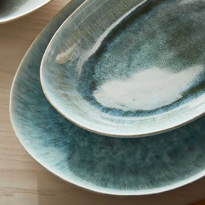 Reactive Glaze Stoneware Serving Bowls Unique Serveware West Elm