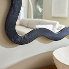 Wavy Wood Wall Mirror