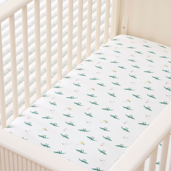 Grasshopper Crib Fitted Sheet