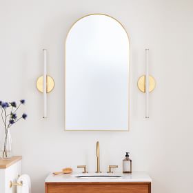 Arched Metal Framed Medicine Cabinet