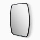 Organic Textured Metal Rectangle Wall Mirror
