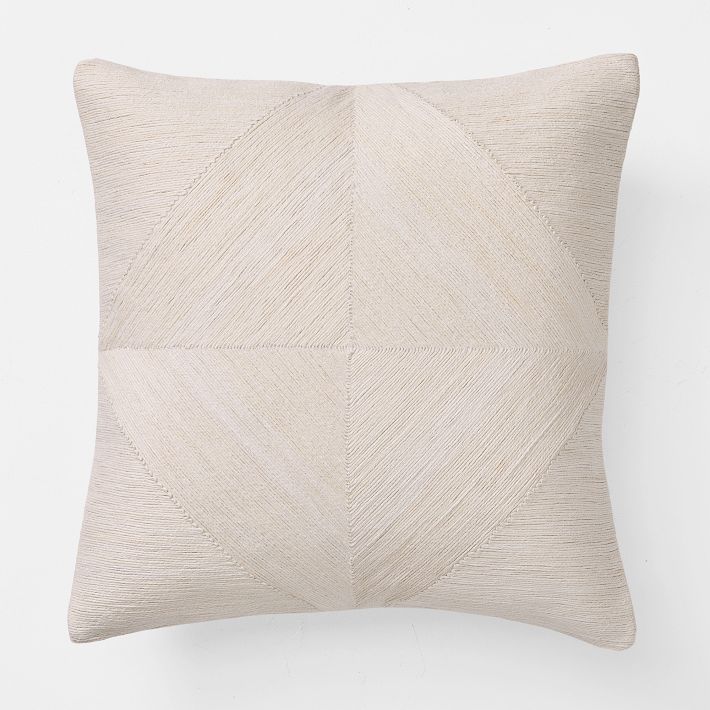 Jute Geo Pillow Cover