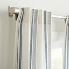 Textured Luxe Stripe Linen Curtain