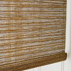 Custom Natural Stripe Unlined Roller Shade