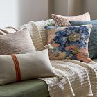 Ikat Silk Pillow Cover &amp; Throw Set