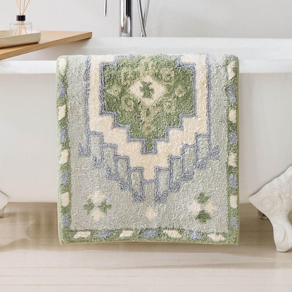 Esana Bath Mat - Eucalyptus, 20"x34"