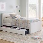 Shel Upholstered Bed w/ Trundle