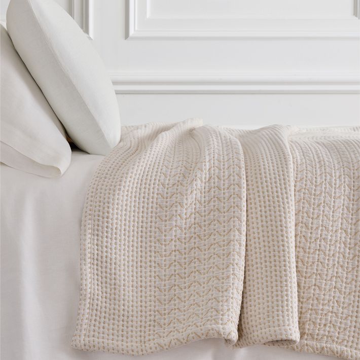 Mixed Herringbone Blanket - Full/Queen