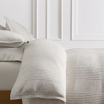 Cotton Cloud Jersey King/Cal. King Duvet, Light Heather Gray