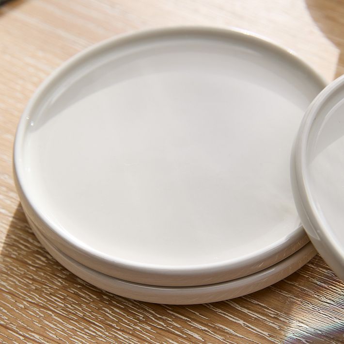 Straight-Sided Coasters - White, Set of 8