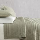 European Flax Linen Linework Quilt &amp; Shams