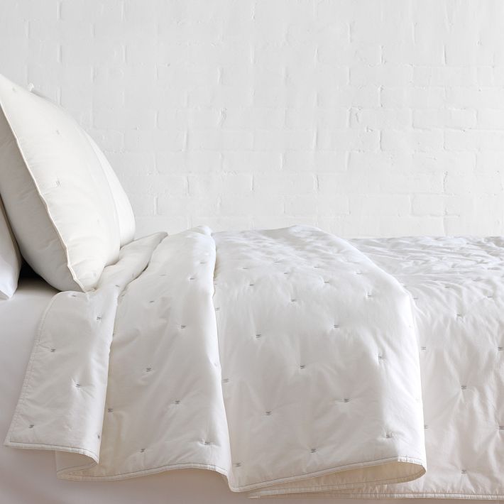 Washed Cotton Percale Quilt &amp; Shams