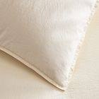 Organic Washed Cotton Percale Duvet Cover &amp; Shams