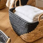 Two-Tone Woven Seagrass Baskets