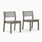 Portside Wood Outdoor Extendable Dining Table (76.5&quot;&ndash;106&quot;), Benches &amp; Stacking Chairs Set