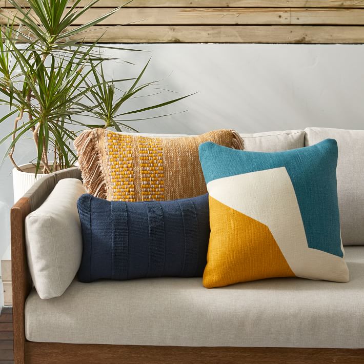 Outdoor Pillow West Elm White Pillows Crewel Landscape Pillow West