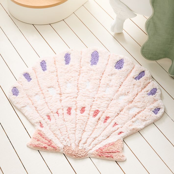 Kids Shell Shaped Bath Mat