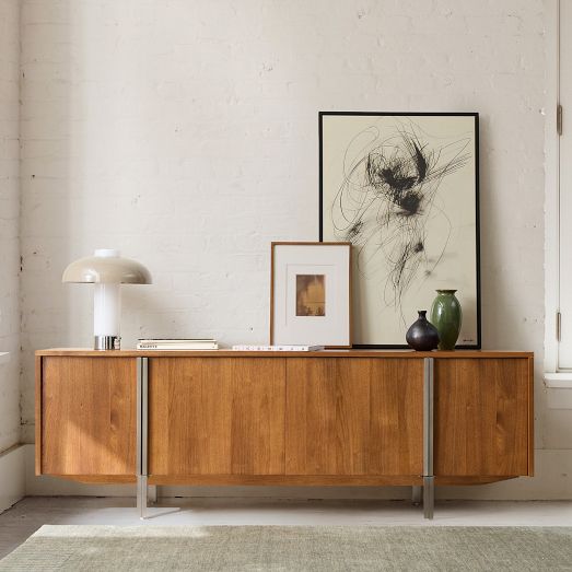 アメリカ　westelmテレビボード Mid-Century Media Tower - Wide (Acorn), Entertainment Center