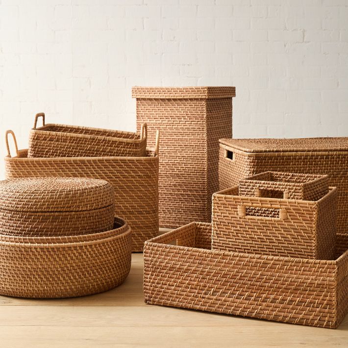 Modern Weave Rattan Baskets