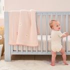 Daisy Knit Sherpa Baby Blanket