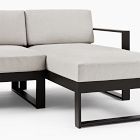 Portside Aluminum Outdoor 3-Piece Chaise Sectional (116")