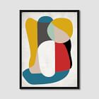 Mid-Century Geo Framed Wall Art