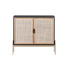 Lofted Rattan &amp; Wood Buffet (37.5&quot;&ndash;72&quot;)