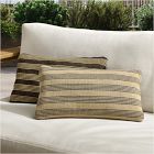 Natural Mini Stripe Indoor/Outdoor Pillow