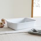 Costa Nova Pearl White Rectangular Baker