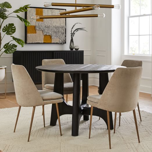 Tanner Solid Wood Round Dining Table (44")