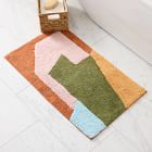 Organic Angled Modern Bath Mat