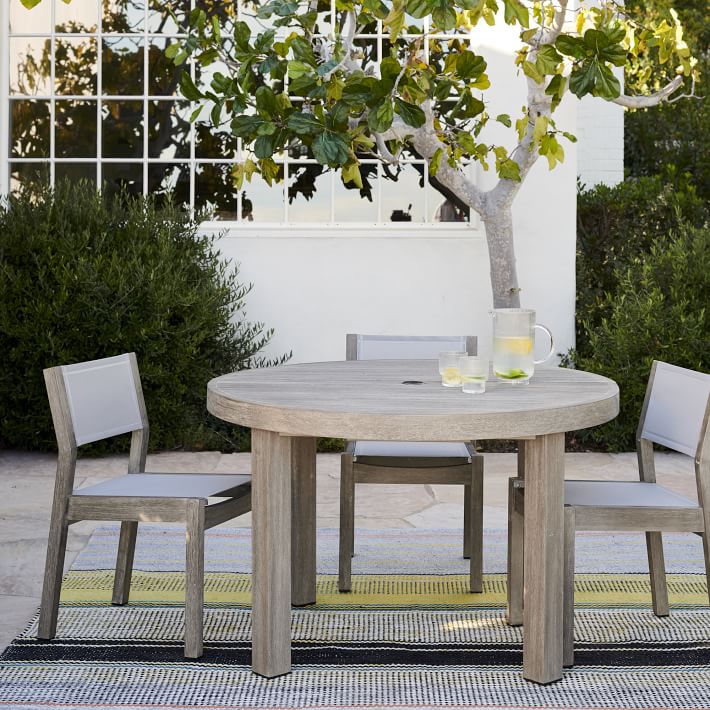Portside Outdoor Round Dining Table (48