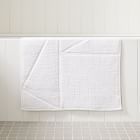Open Box: Organic Triangle Sculpted Bath Mat, White, 24"x64"