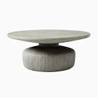 Open Box: Tambor Indoor/Outdoor Round Coffee Table (40") - Gray Concrete