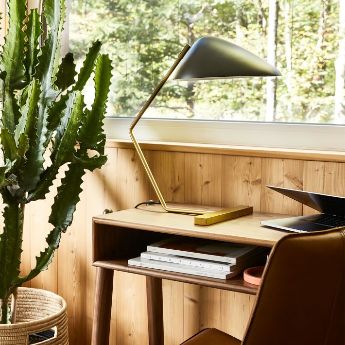 Curvilinear Mid-Century Table Lamp (20