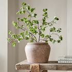 Faux Potted Wire Netting Bush Plant