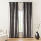 Lustre Velvet Curtain - Slate