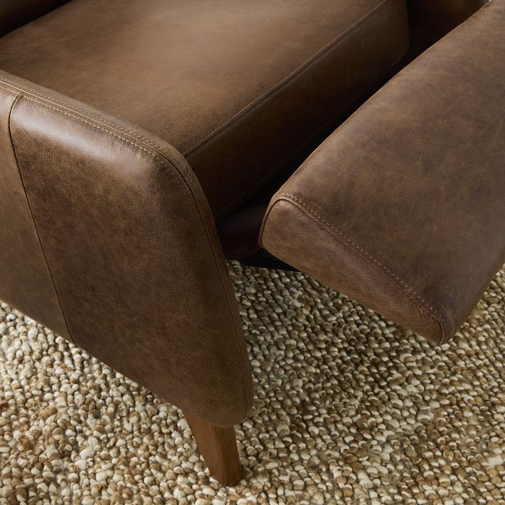 Ryder Leather Recliner | West Elm