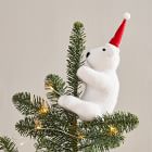 Hugging Polar Bear Tree Topper