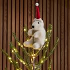Hugging Polar Bear Tree Topper