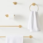 Modern Overhang Bathroom Hardware - Antique Brass