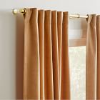 Worn Velvet Curtain - Camel