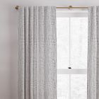 Cotton Canvas Bomu Curtains (Set of 2) - Black