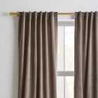 Cotton Velvet Curtain - Mocha